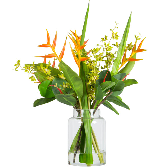 Heliconia / Orchid - Large